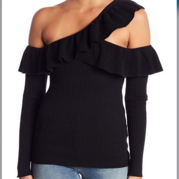 MINKPINK Never Again Cold Shoulder Blouse - Picture 1 of 4